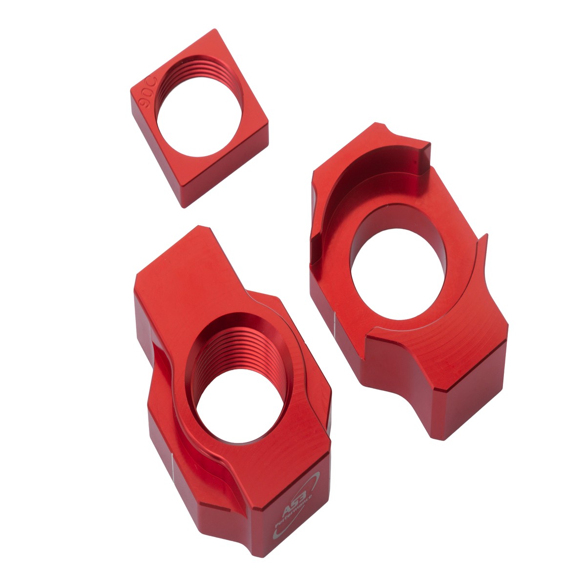 DUCATI DESMO 450 MX 2025-2026 AS3 AXLE BLOCKS RED