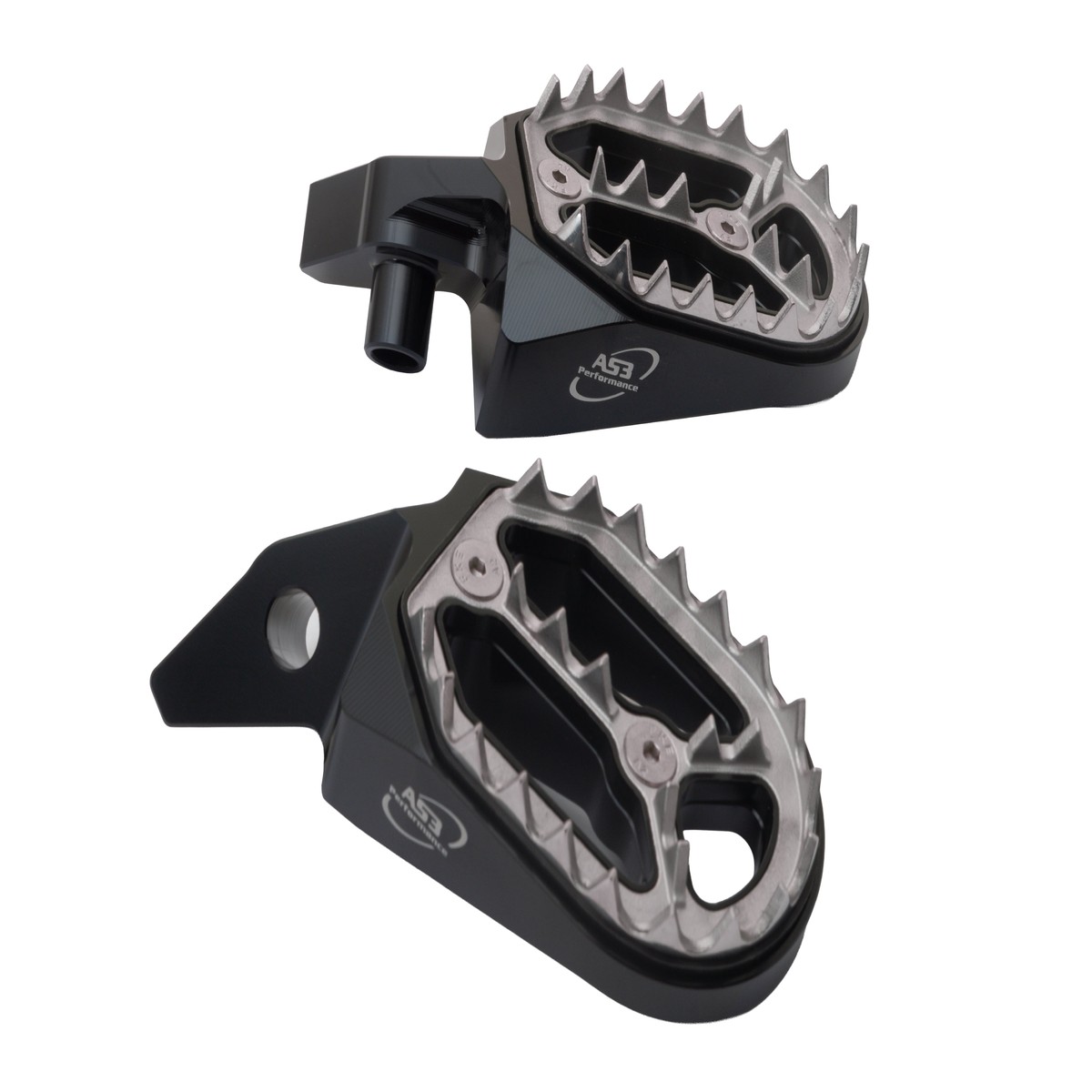 DUCATI DESMO 450 MX 2025-2026 AS3 FACTORY SERIES WIDE FOOT PEGS BLACK