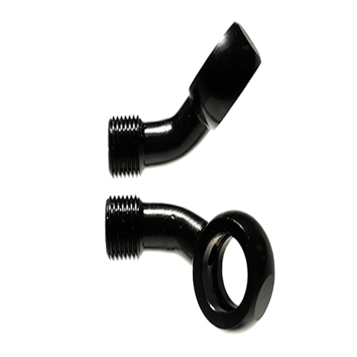 M10 45 DEGREES + 25 DEGREES LEFT BANJO FOR AS3 VENHILL BRAKE AND CLUTCH LINES BLACK