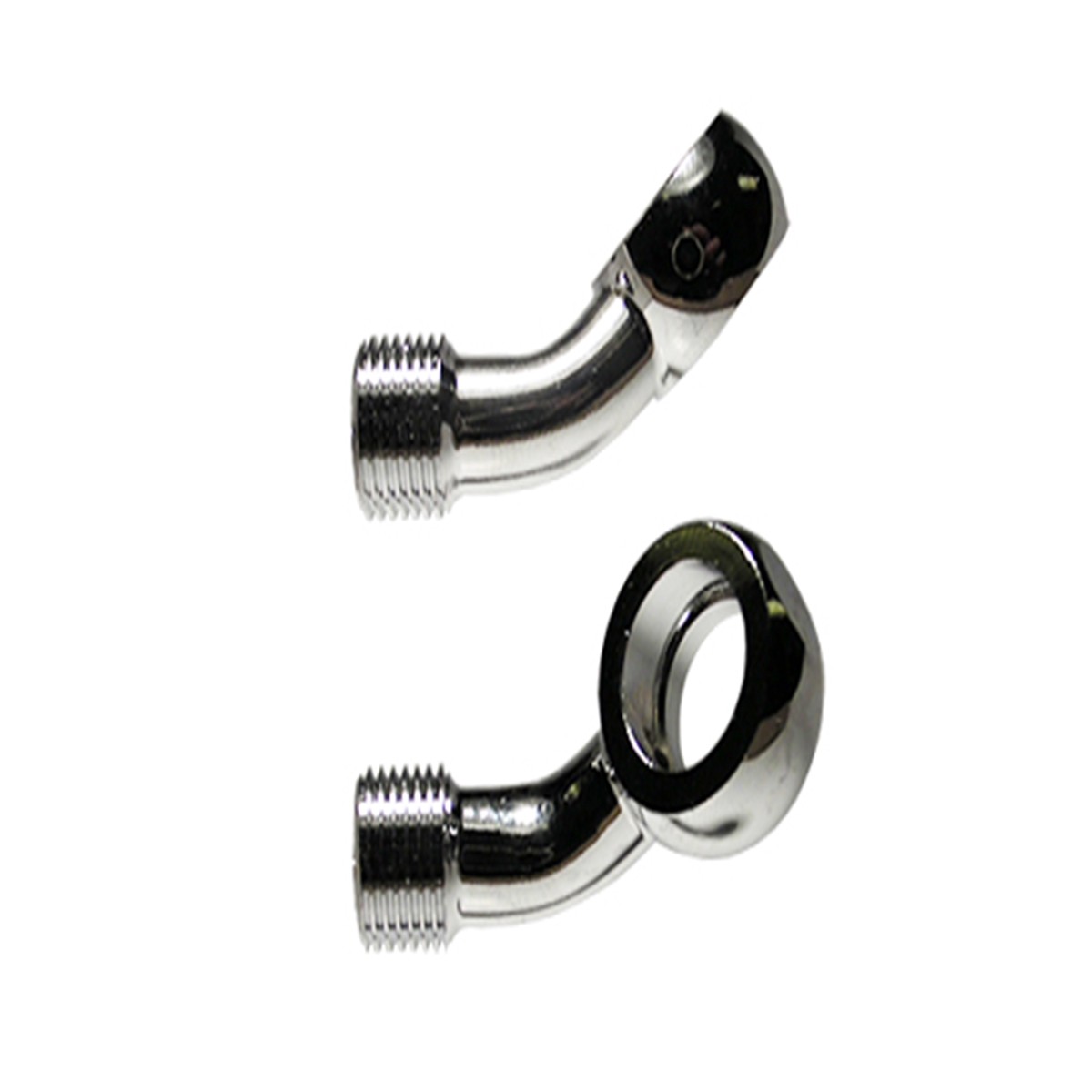 M10 45 DEGREES + 25 DEGREES RIGHT BANJO FOR AS3 VENHILL BRAKE AND CLUTCH LINES CHROME