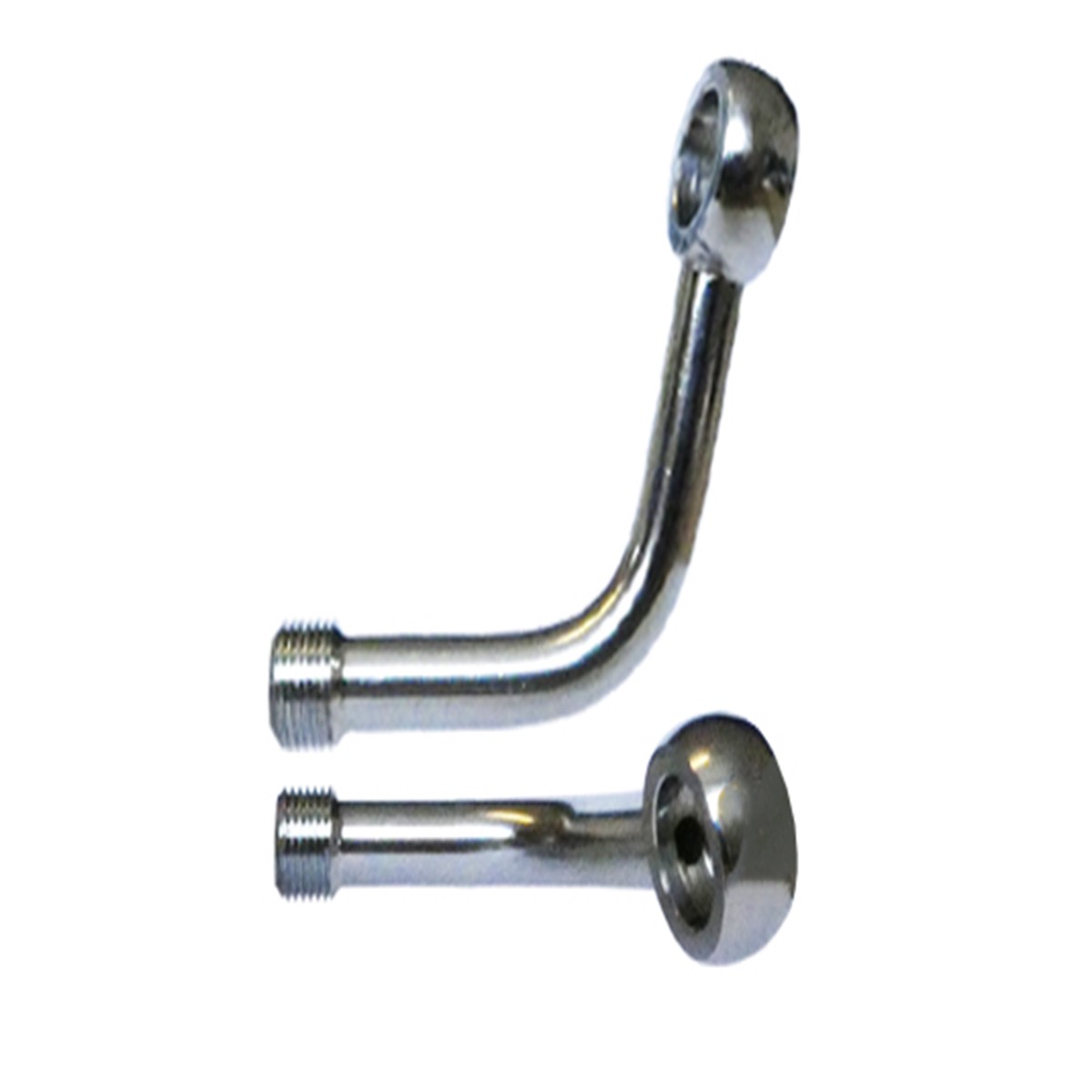 M10 75 DEGREES LONG NECK + 15 DEGREES RIGHT BANJO FOR AS3 VENHILL BRAKE AND CLUTCH LINES CHROME