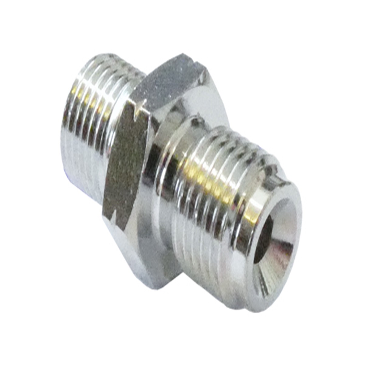 M10 X 1.25MM MALE CONCAVE ADAPTOR CHROME