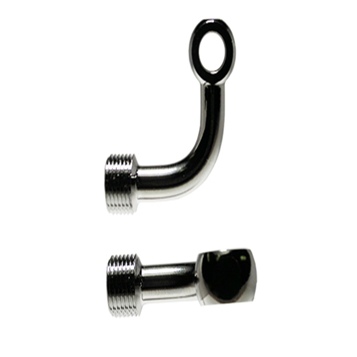 M6 90 DEGREES LONG SIDE BEND BANJO FOR AS3 VENHILL BRAKE AND CLUTCH LINES CHROME