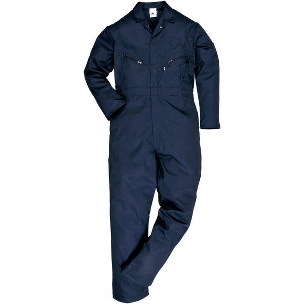 Portwest Polycotton Zip Coverall - Navy - X Large (Tall) - C813NATXL