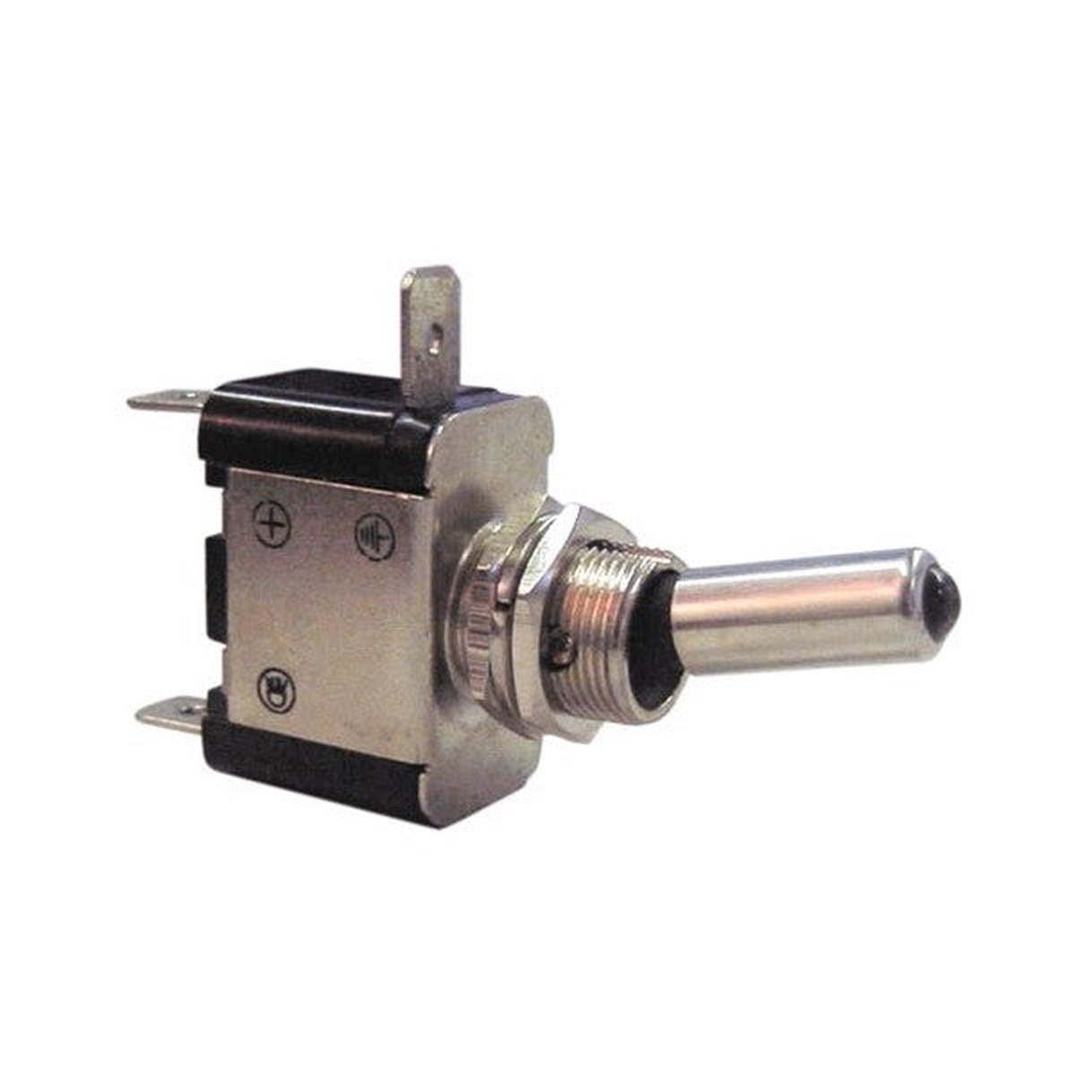 Wot-nots Heavy Duty On/Off Metal Toggle Switch - Red Illuminated - PWN734