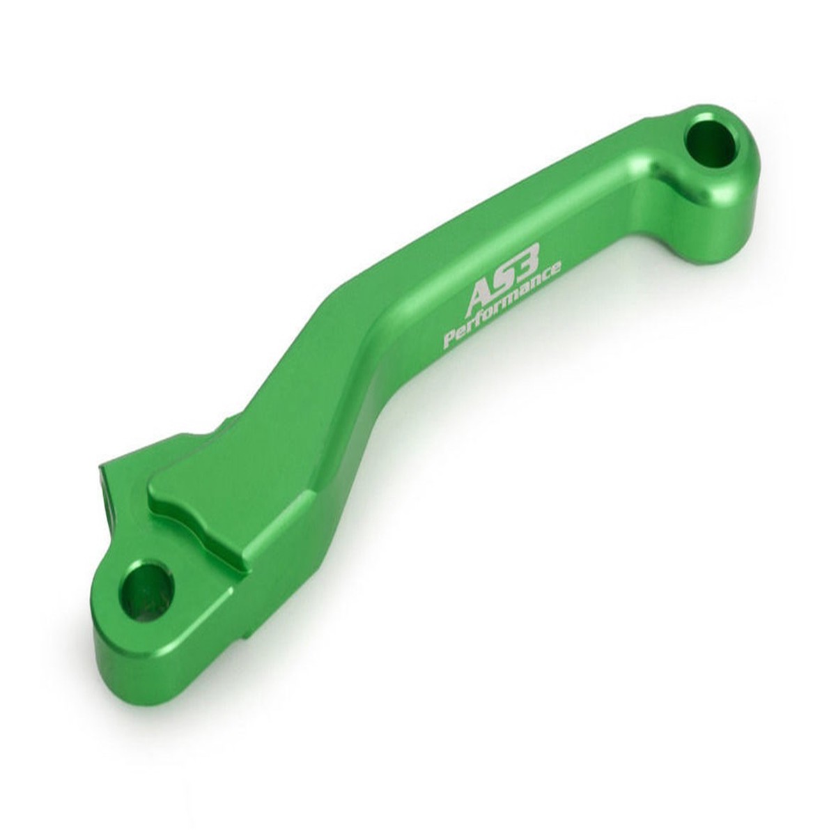 AS3 PERFORMANCE FLEXI LEVER SHORTER 3 FINGER CLUTCH LEVER GREEN