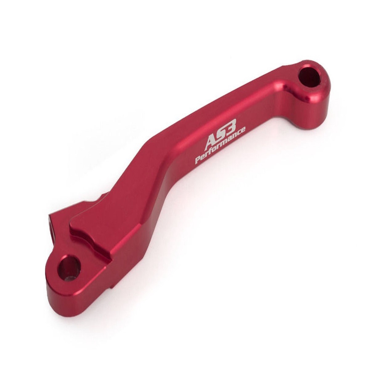 AS3 PERFORMANCE FLEXI LEVER SHORTER 3 FINGER CLUTCH LEVER RED