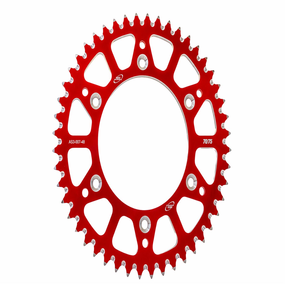 DUCATI DESMO 450 MX EDX 2026 AS3 ALUMINIUM REAR SPROCKET 520 52T RED