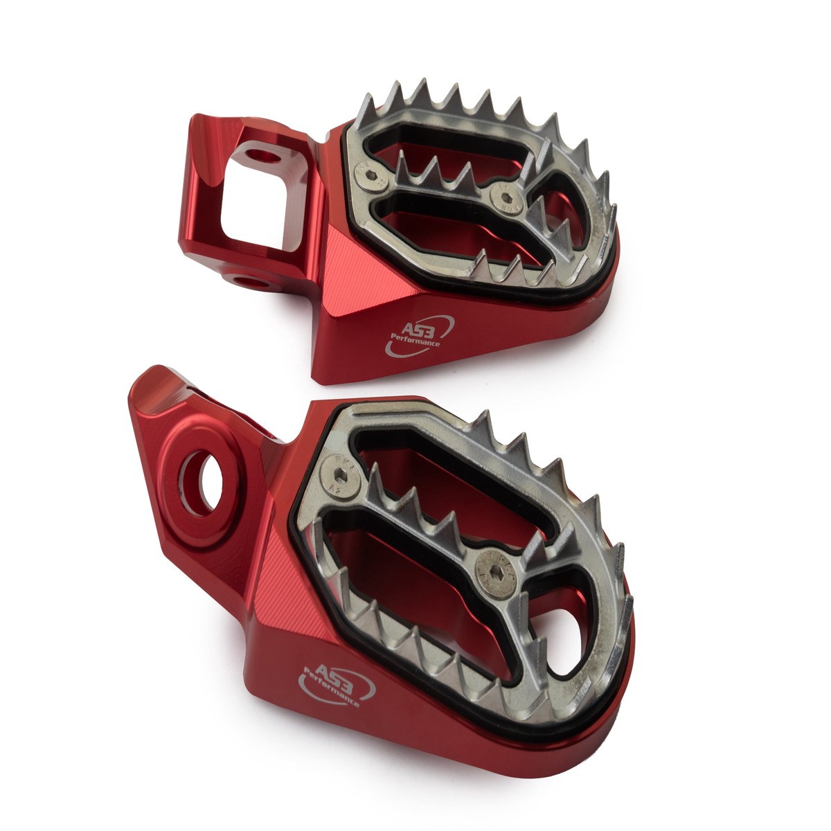 GAS GAS MC 85 2025-2026 AS3 FACTORY SERIES WIDE FOOT PEGS RED