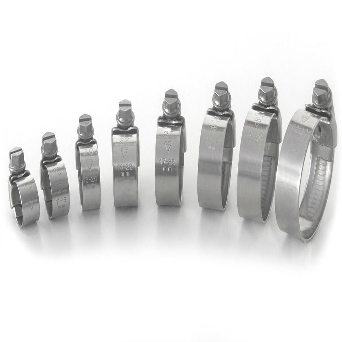 KTM 250 SX 1993 AS3 STAINLESS STEEL RADIATOR HOSE CLIPS CLIP KIT