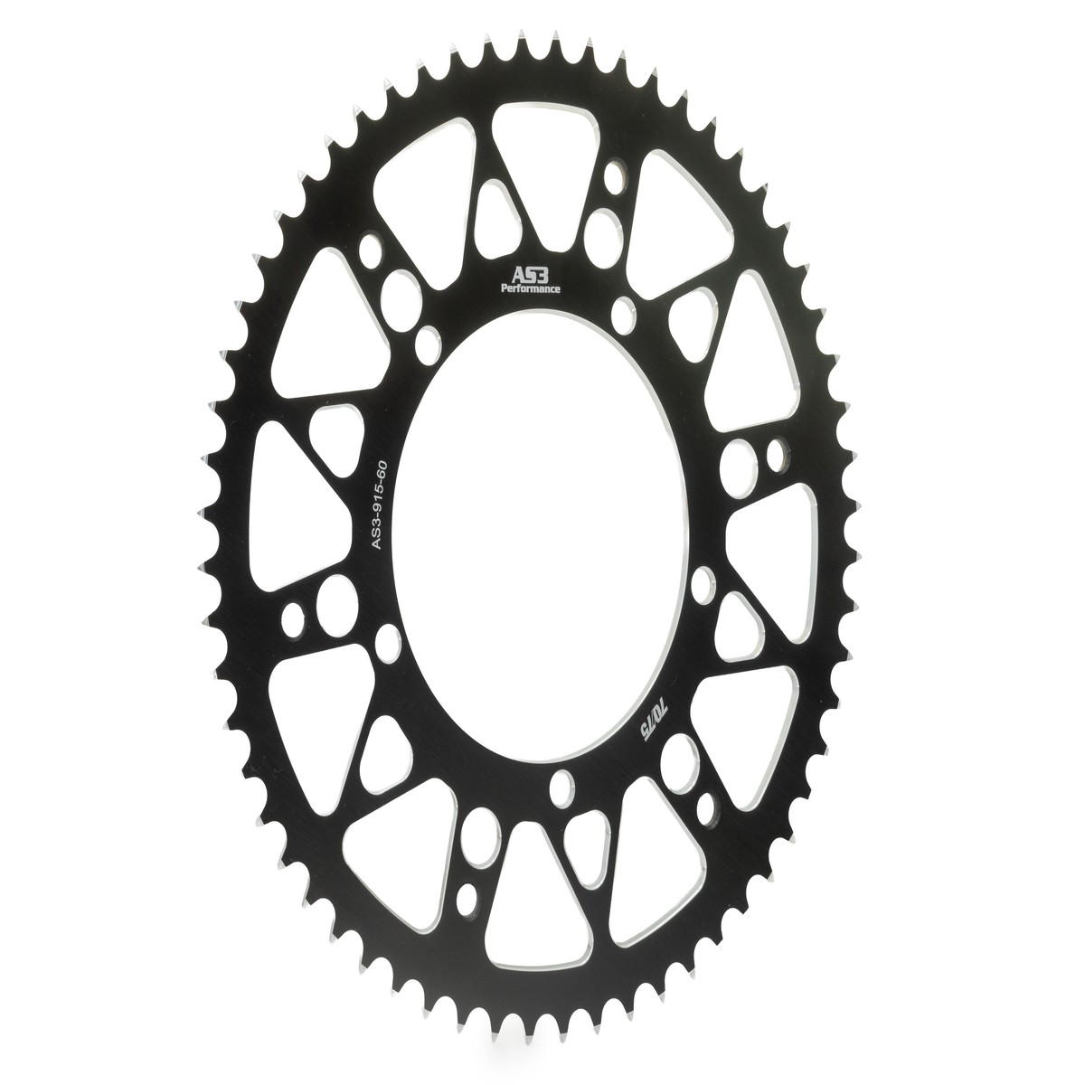 SHERCO SM 50 2006-2011 SM 50 R 2014-2026 AS3 7075 ALUMINIUM REAR SPROCKET 428 60T BLACK