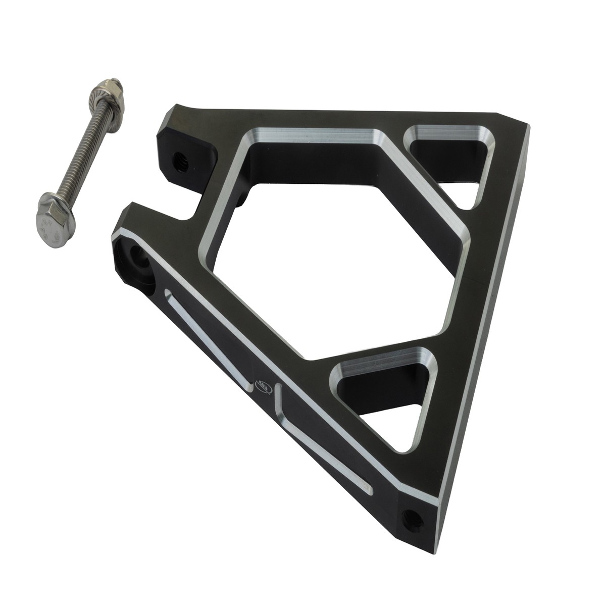 SUR-RON LIGHT BEE 2018-2024 AS3 UPGRADED BILLET ALUMINIUM REAR SUSPENSION LINKAGE ARM TRIANGLE BLACK