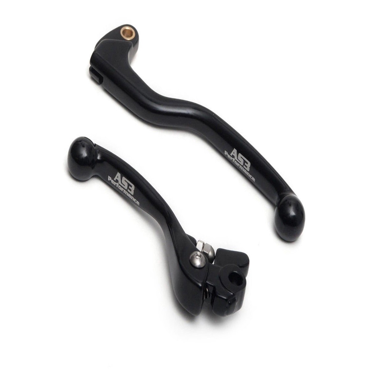 SUZUKI RMZ 250 2005-2006 AS3 FORGED FRONT BRAKE & CLUTCH LEVERS BLACK