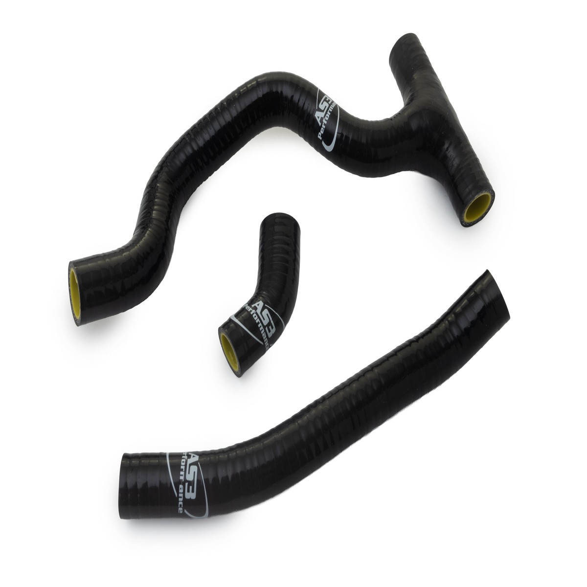 TRIUMPH TF 450 RC 2025 TF 450 E 2026 AS3 PERFORMANCE SILICONE RADIATOR HOSES BLACK