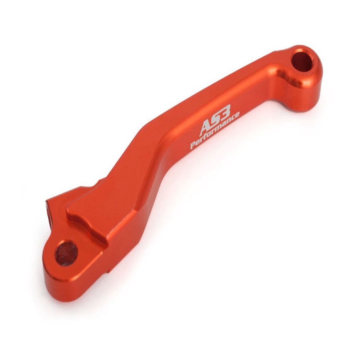 AS3 PERFORMANCE FLEXI LEVER SHORTER 3 FINGER CLUTCH LEVER ORANGE