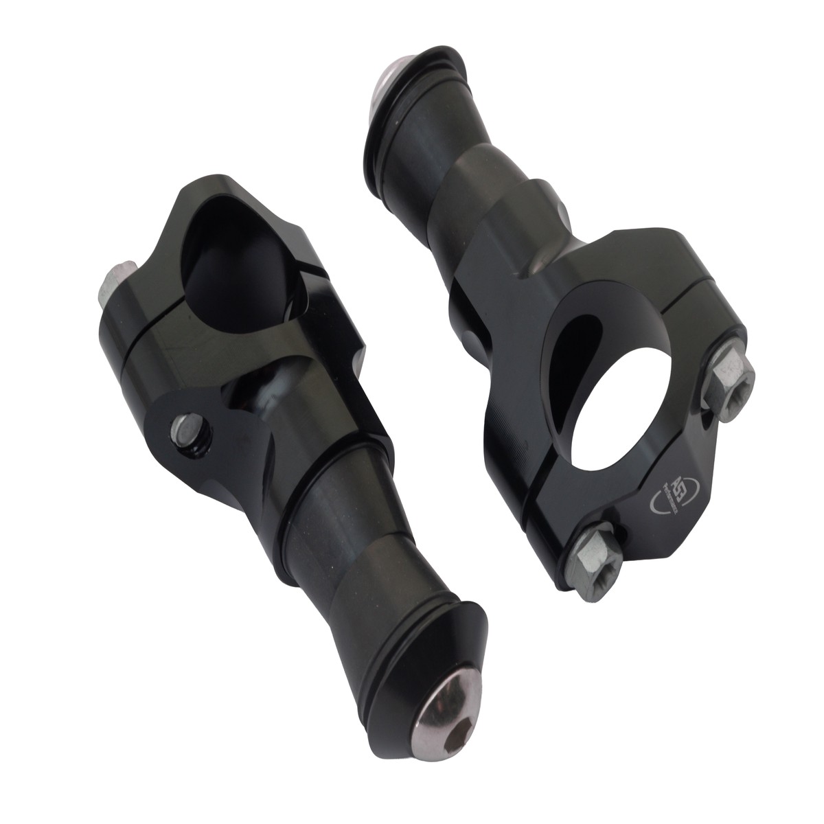 DUCATI DESMO 450 MX 2025-2026 AS3 HANDLEBAR MOUNTS CLAMPS BLACK