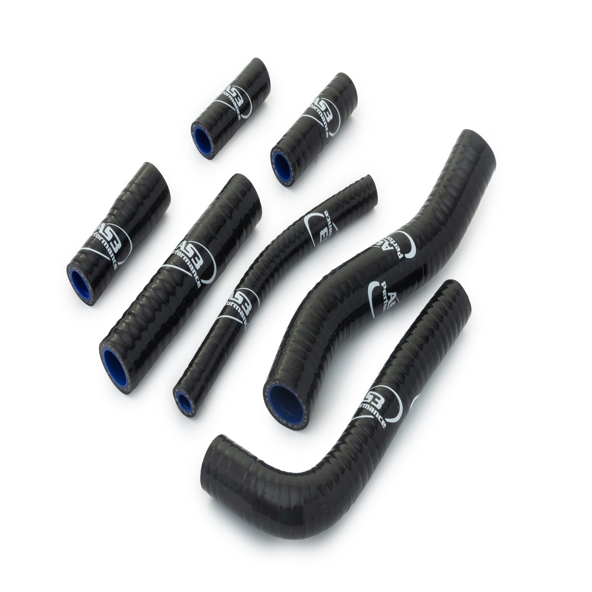 YAMAHA DT 200 R 1988-1996 AS3 PERFORMANCE SILICONE RADIATOR HOSES BLACK