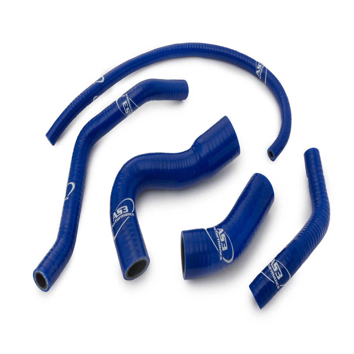 APRILIA RS 660 2021-2025 AS3 PERFORMANCE SILICONE RADIATOR HOSES BLUE