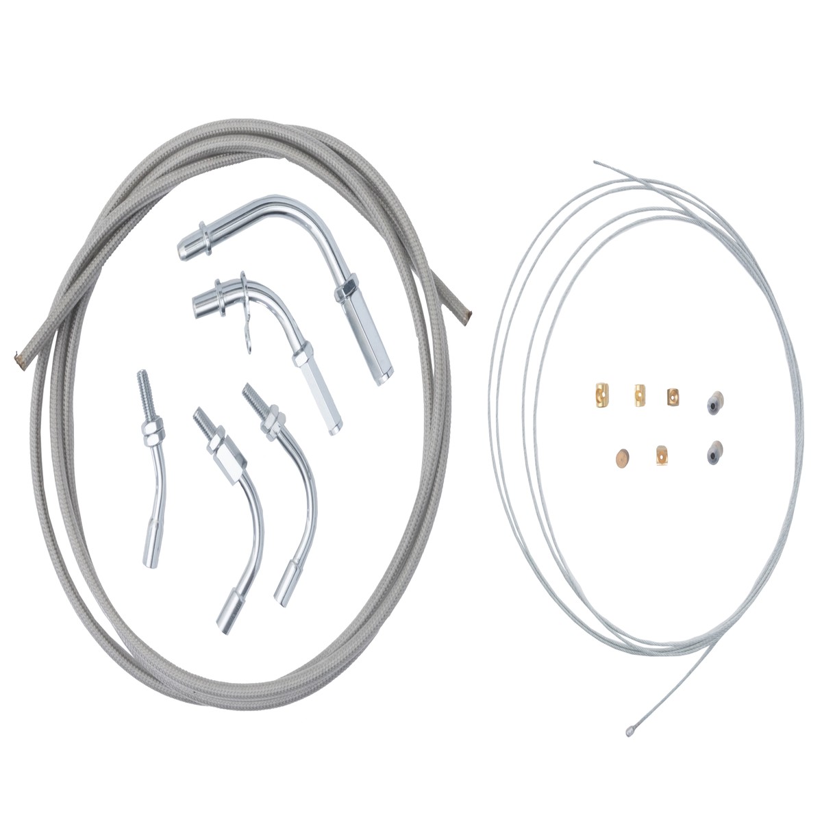 AS3 VENHILL UNIVERSAL BRAIDED SINGLE THROTTLE CABLE KIT 2 METRES