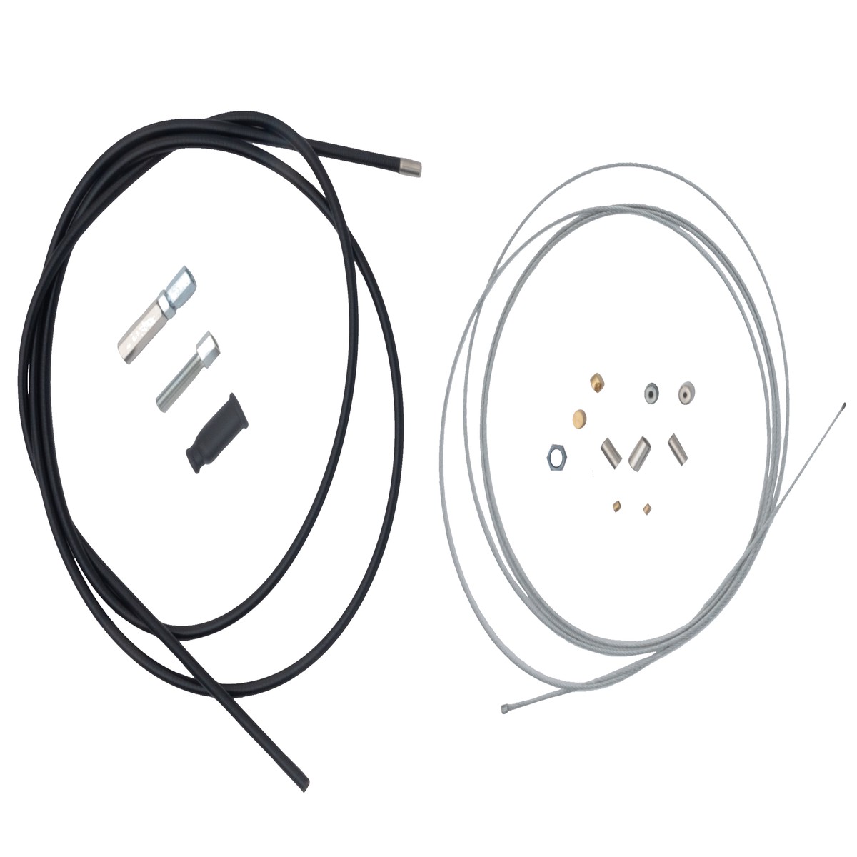 AS3 VENHILL UNIVERSAL SINGLE THROTTLE CABLE KIT FOR CLASSIC BRITISH MOTORCYCLES BLACK