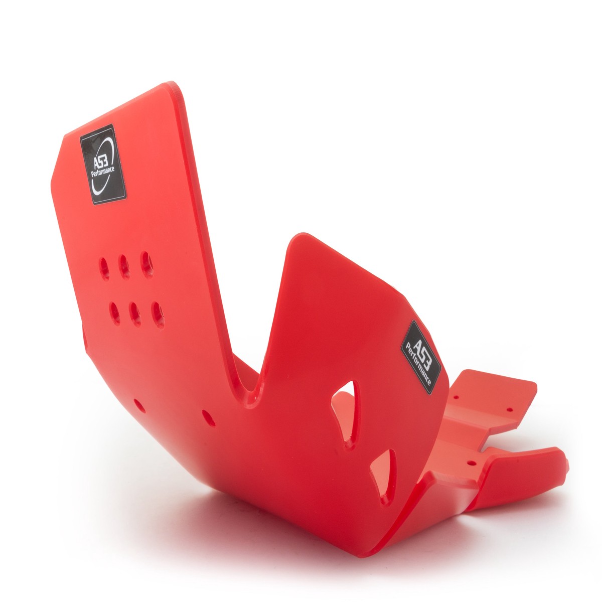 BETA 350 390 430 480 RR 2018-2019 AS3 DTC PLASTIC SKID PLATE AND LINKAGE GUARD RED