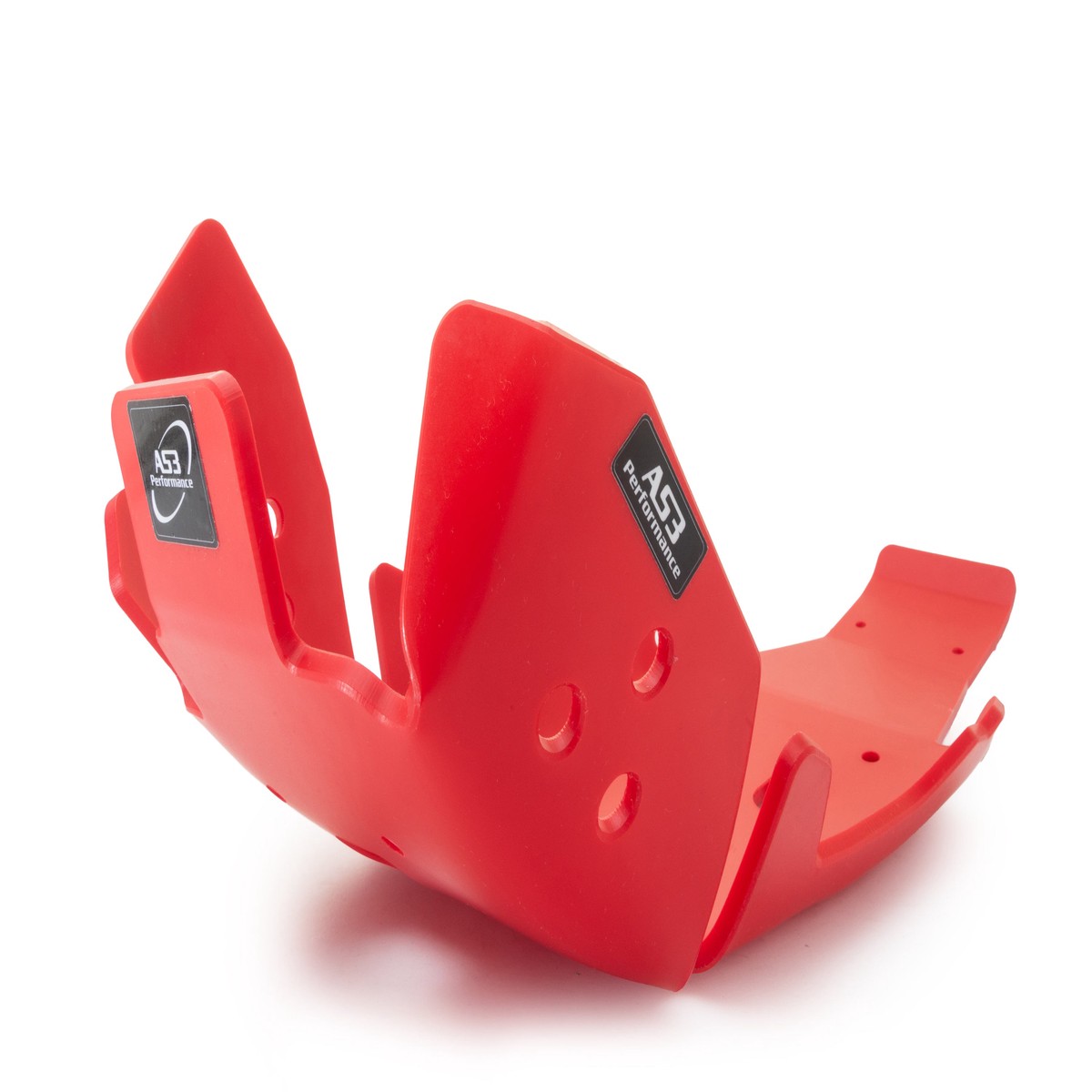 GAS GAS MC EC 250 300 MC 250 350 F 2024-2025 AS3 DTC PLASTIC SKID PLATE AND LINKAGE GUARD RED