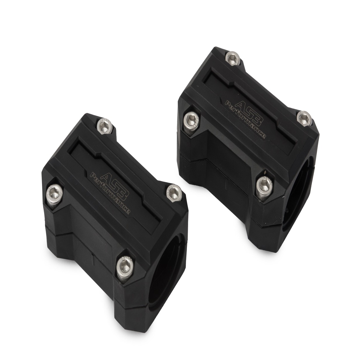 AS3 PERFORMANCE CRASH BAR SLIDERS BLOCKS BLACK