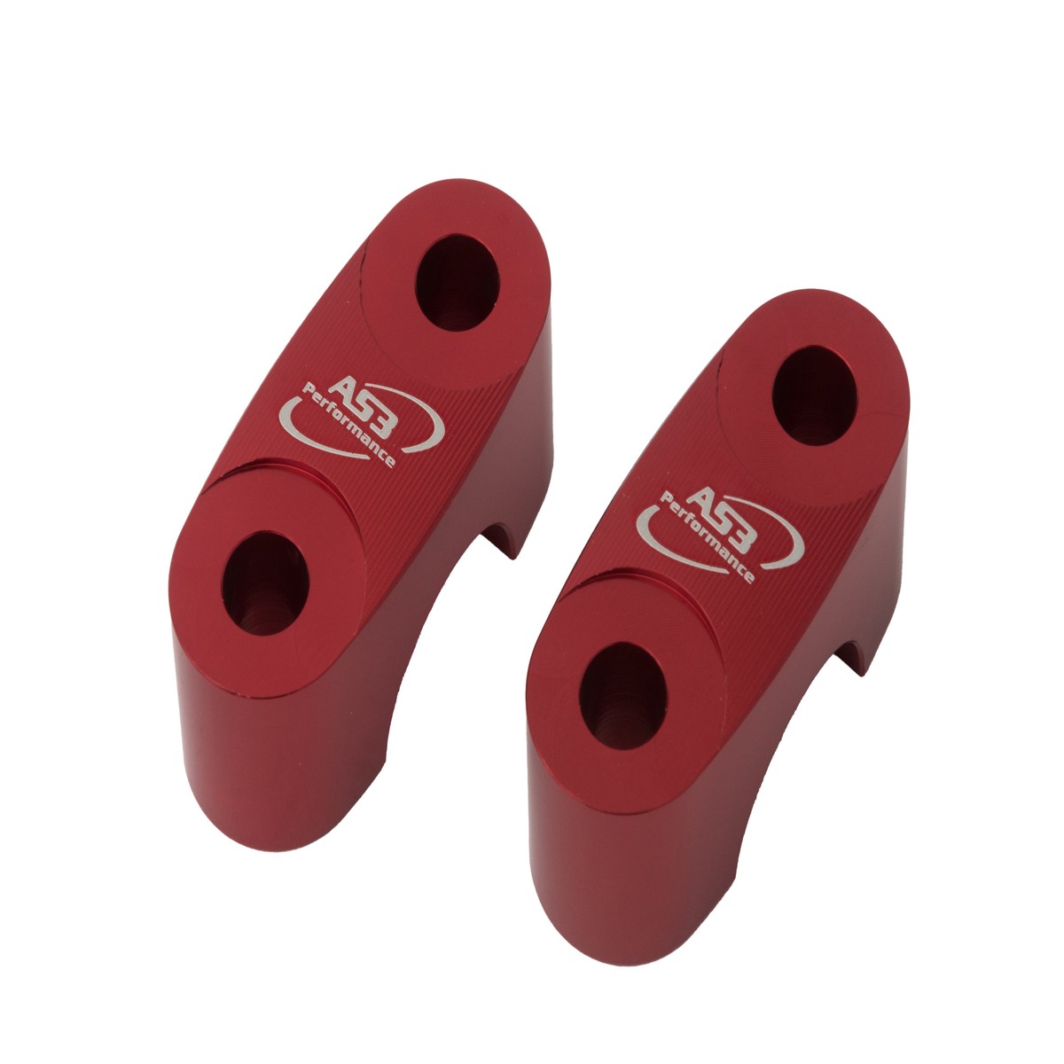 HONDA CRF 250 L 2019-2020 CRF 250 L RALLY 2017-2020 CRF 300 L 2021-2024 AS3 HANDLEBAR MOUNTS CLAMPS RED
