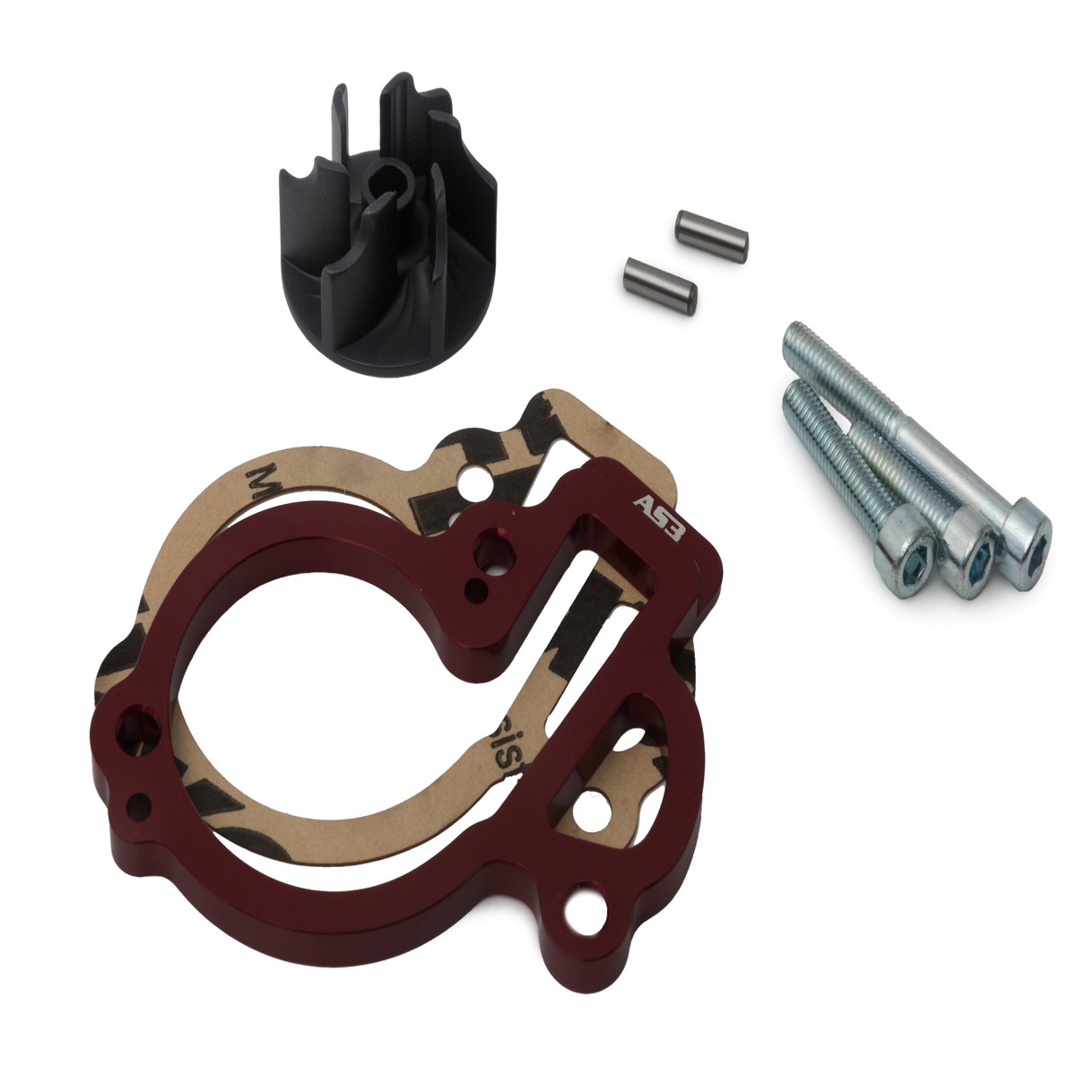 GAS GAS MC EC ES EW 450 F 2021-2024 AS3 OVERSIZED WATER PUMP IMPELLER COOLER KIT RED