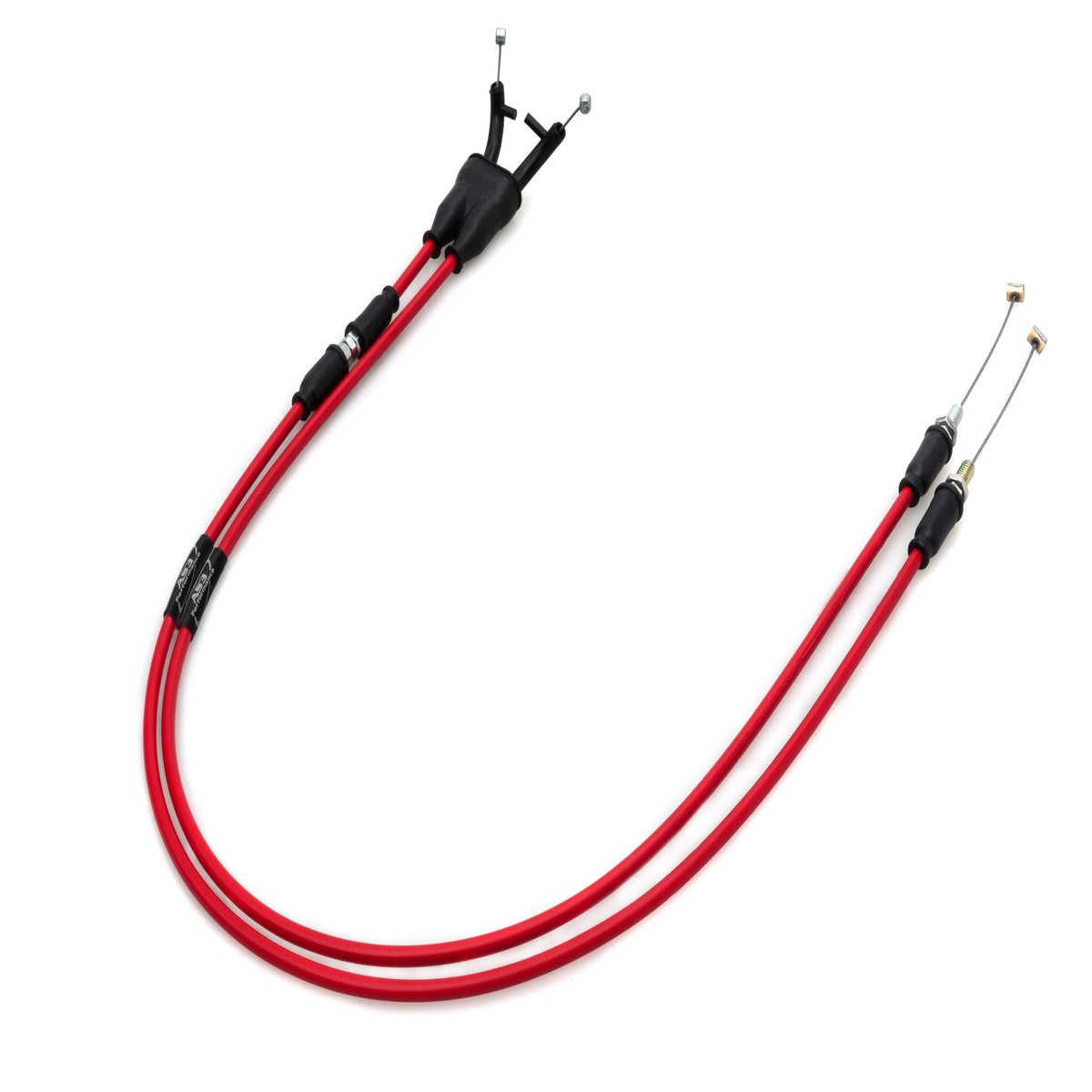 YAMAHA YZF 600 R6 5EB 1999-2002 AS3 VENHILL FEATHERLIGHT THROTTLE CABLES RED