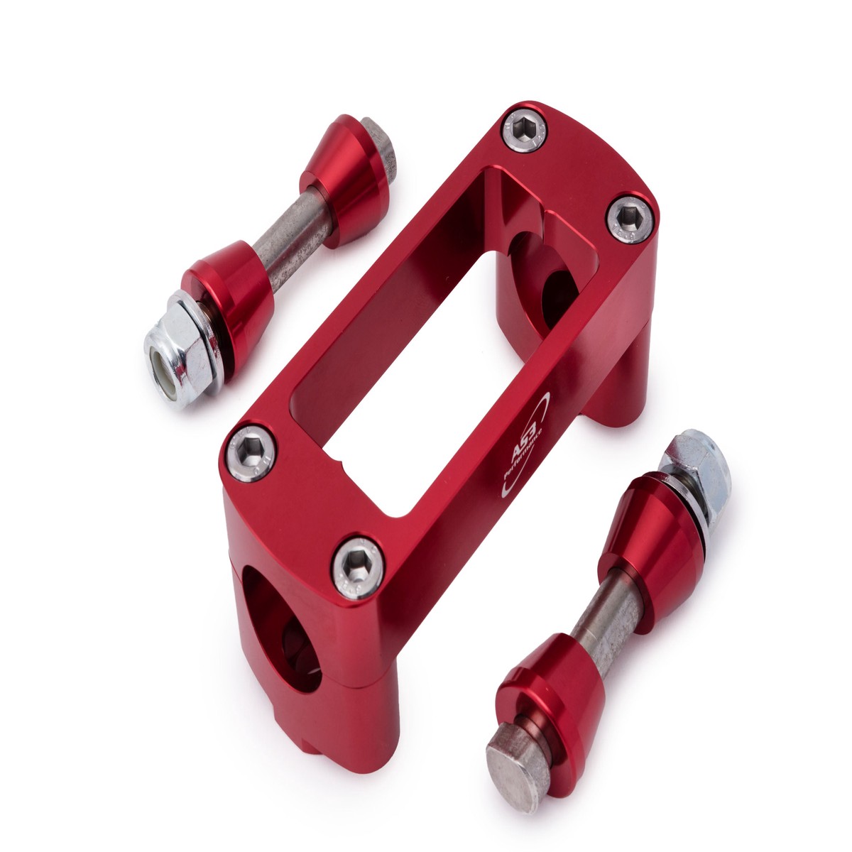 HONDA CR 125 00-07 CR 250 99-07 CRF 250 450 R X RX 02-18 AS3 28.6MM HANDLEBAR MOUNTS CLAMPS RED