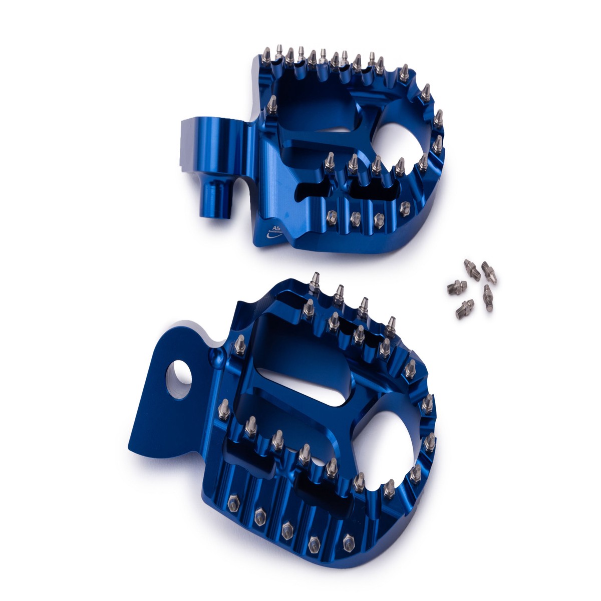 YAMAHA YZ 65 85 125 250 99-25 YZ 250 F 01-23 YZ 400 426 450 F 99-22 WR 250 F 01-24 WR 450 F 03-23 AS3 EXTRA LARGE FOOT PEGS BLUE