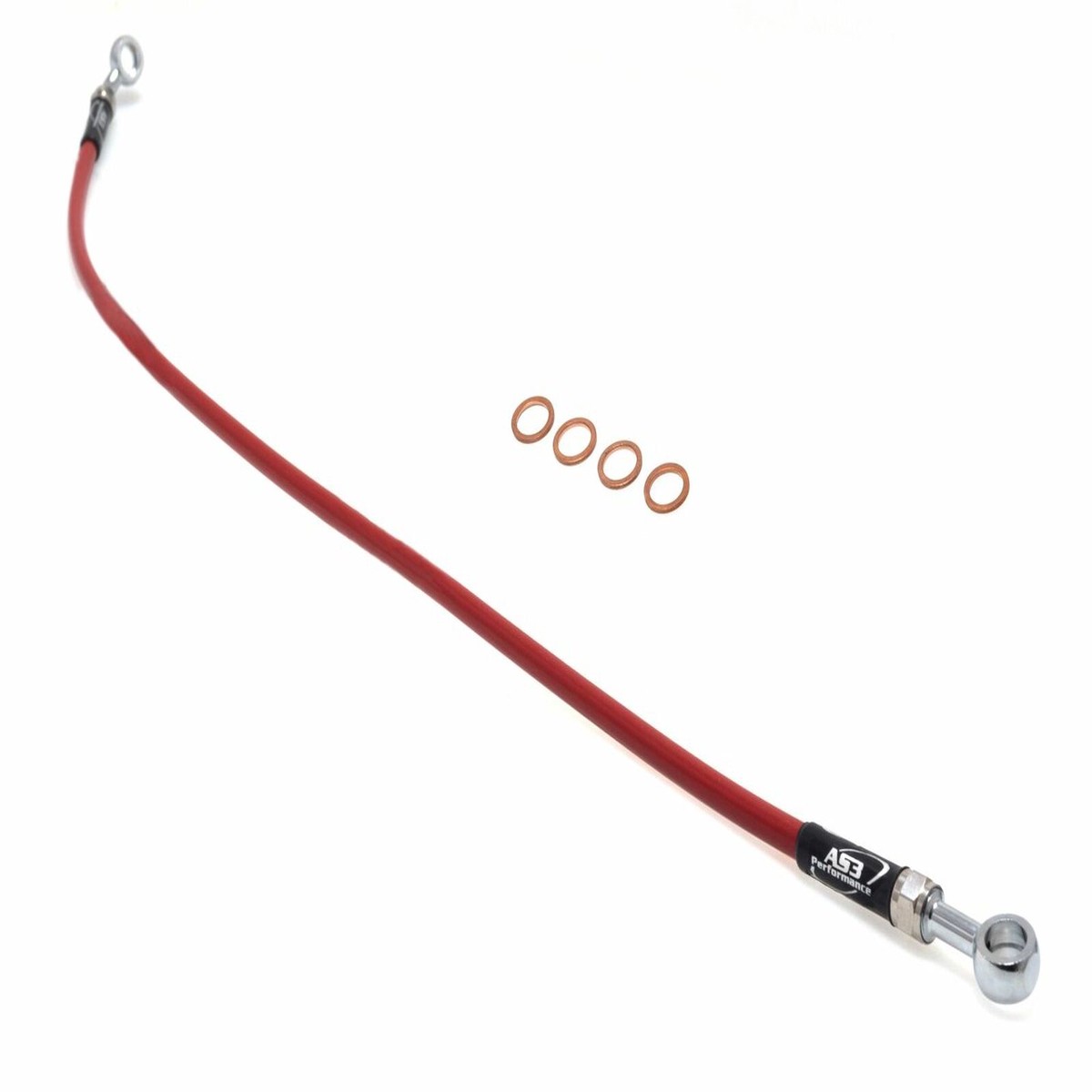 AJP SPR 125 240 2022 AS3 VENHILL REAR BRAKE LINE HOSE RED