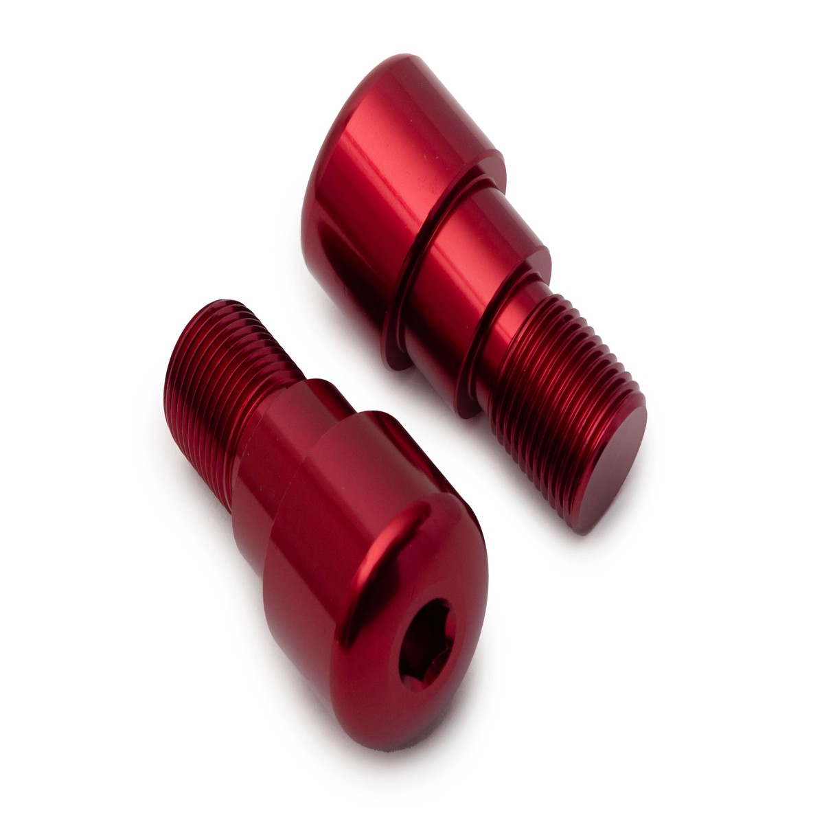 YAMAHA YZF 600 R6 5EB 5SL 1999-2005 AS3 BAR END WEIGHTS RED