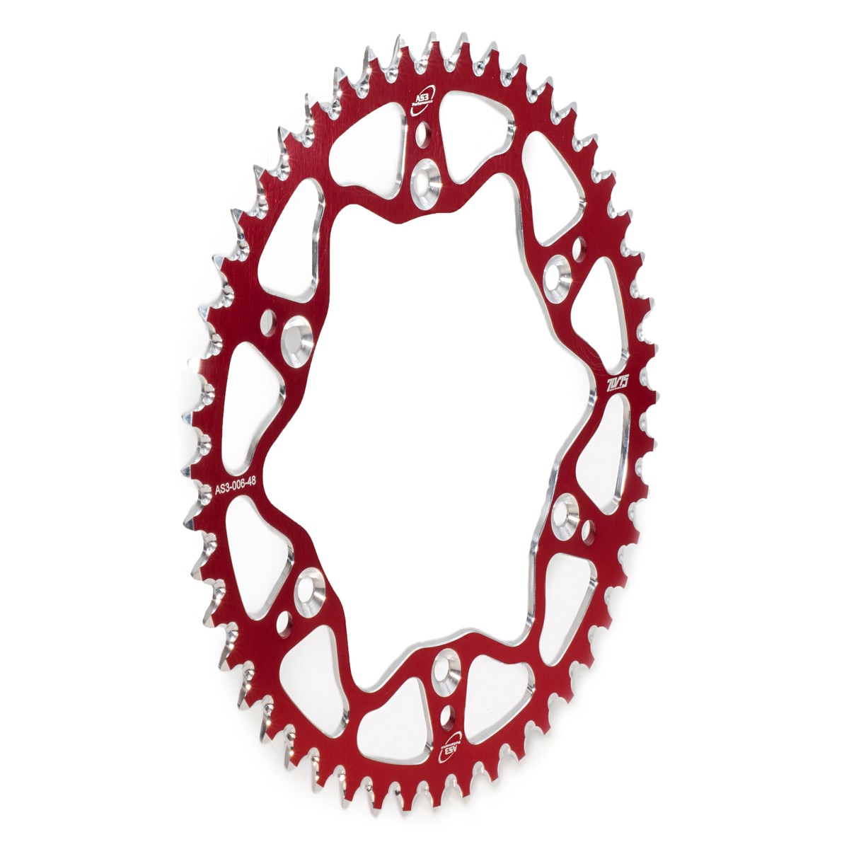 AJP SPR 240 2022 AS3 7075 ALUMINIUM REAR SPROCKET 520 52T RED