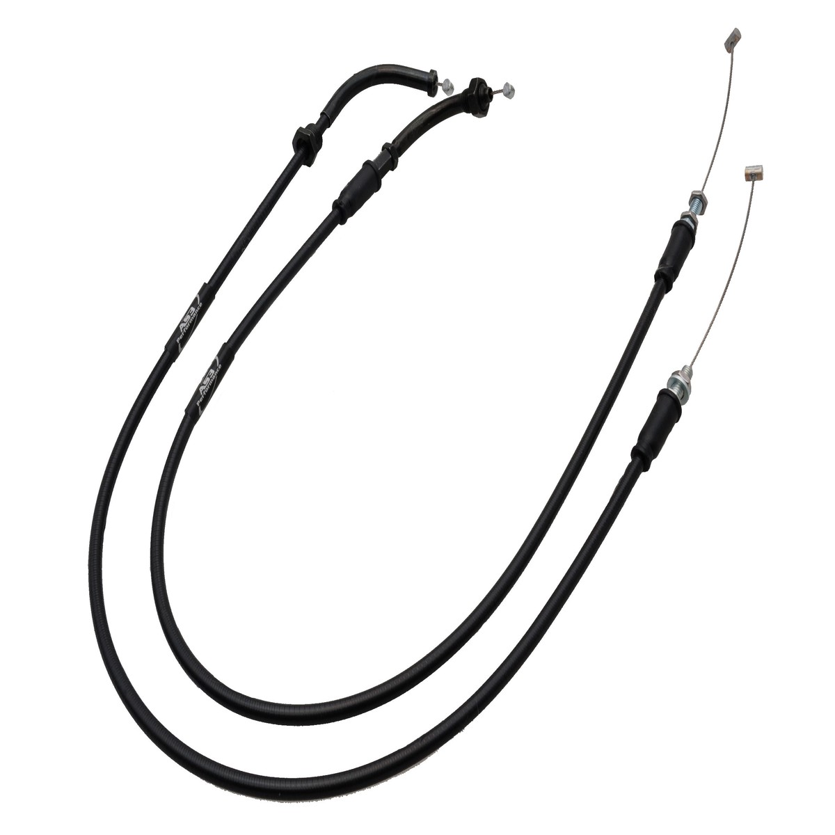 APRILIA RSV 1000 MILLE 2000-2003 RSV 1000 TUONO 2002-2005 AS3 VENHILL FEATHERLIGHT THROTTLE CABLES BLACK