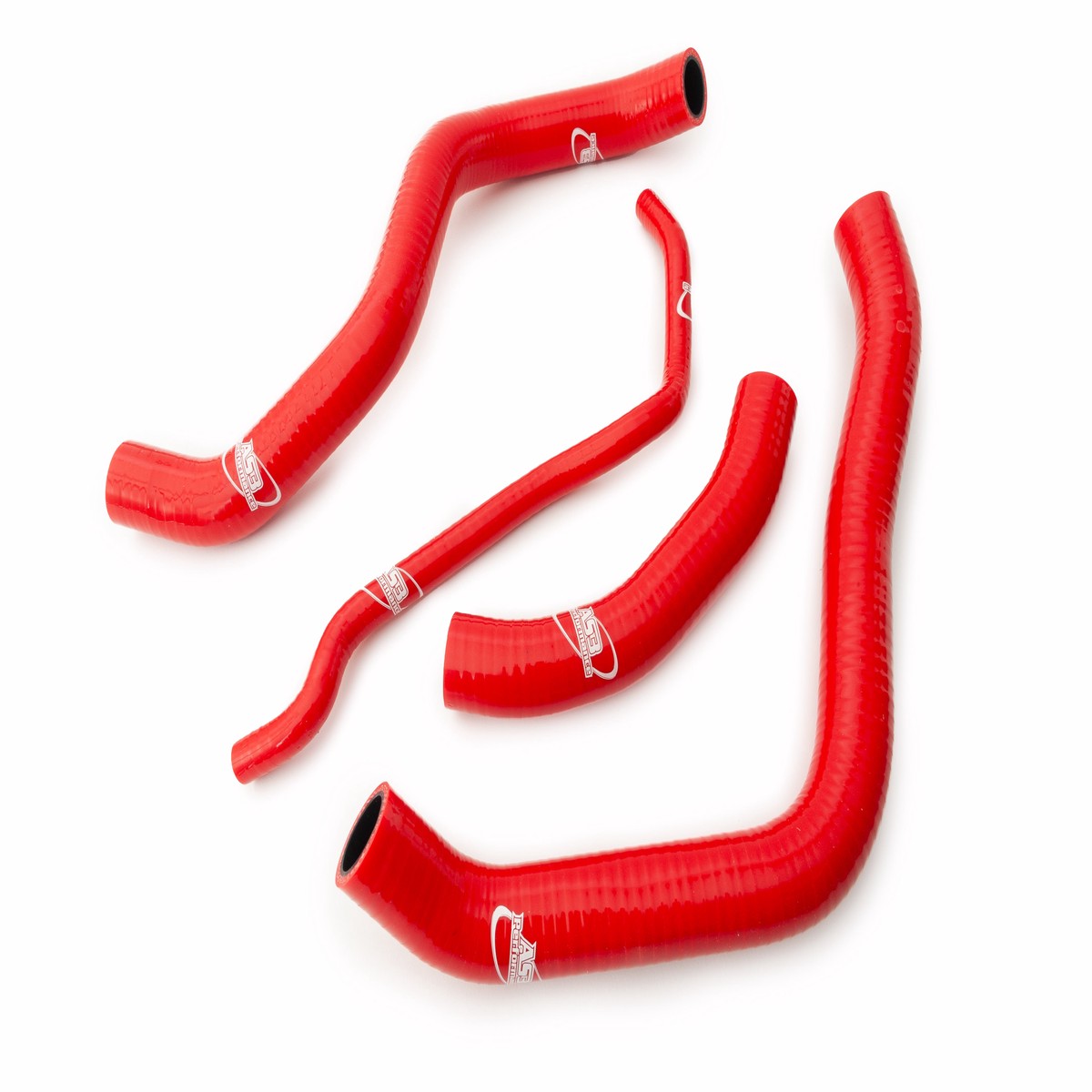 SUZUKI GSXR 1000 2017-2025 AS3 PERFORMANCE SILICONE RADIATOR HOSES RED