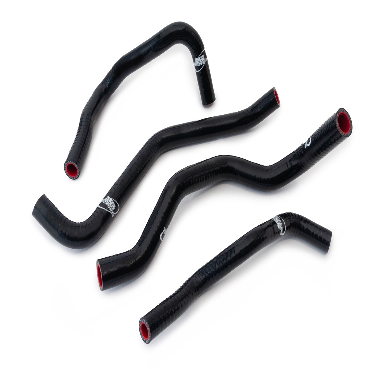 HONDA CBR 500 R 2013-2025 AS3 PERFORMANCE SILICONE RADIATOR HOSES BLACK