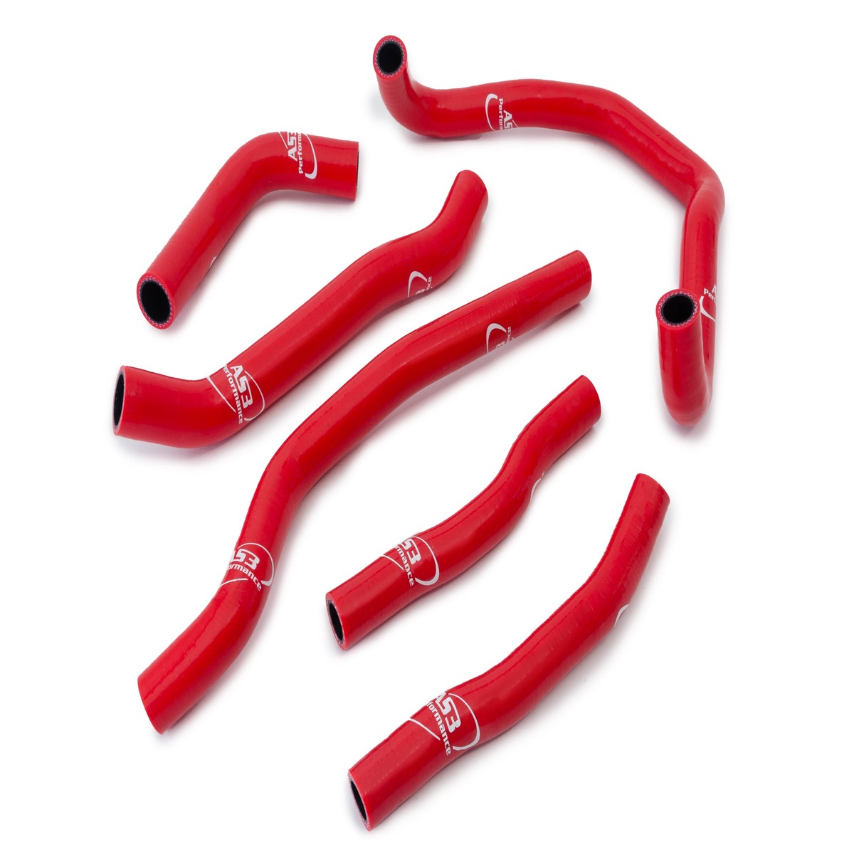 HONDA CRF 1000 L AFRICA TWIN 2016-2019 AS3 PERFORMANCE SILICONE RADIATOR HOSES RED