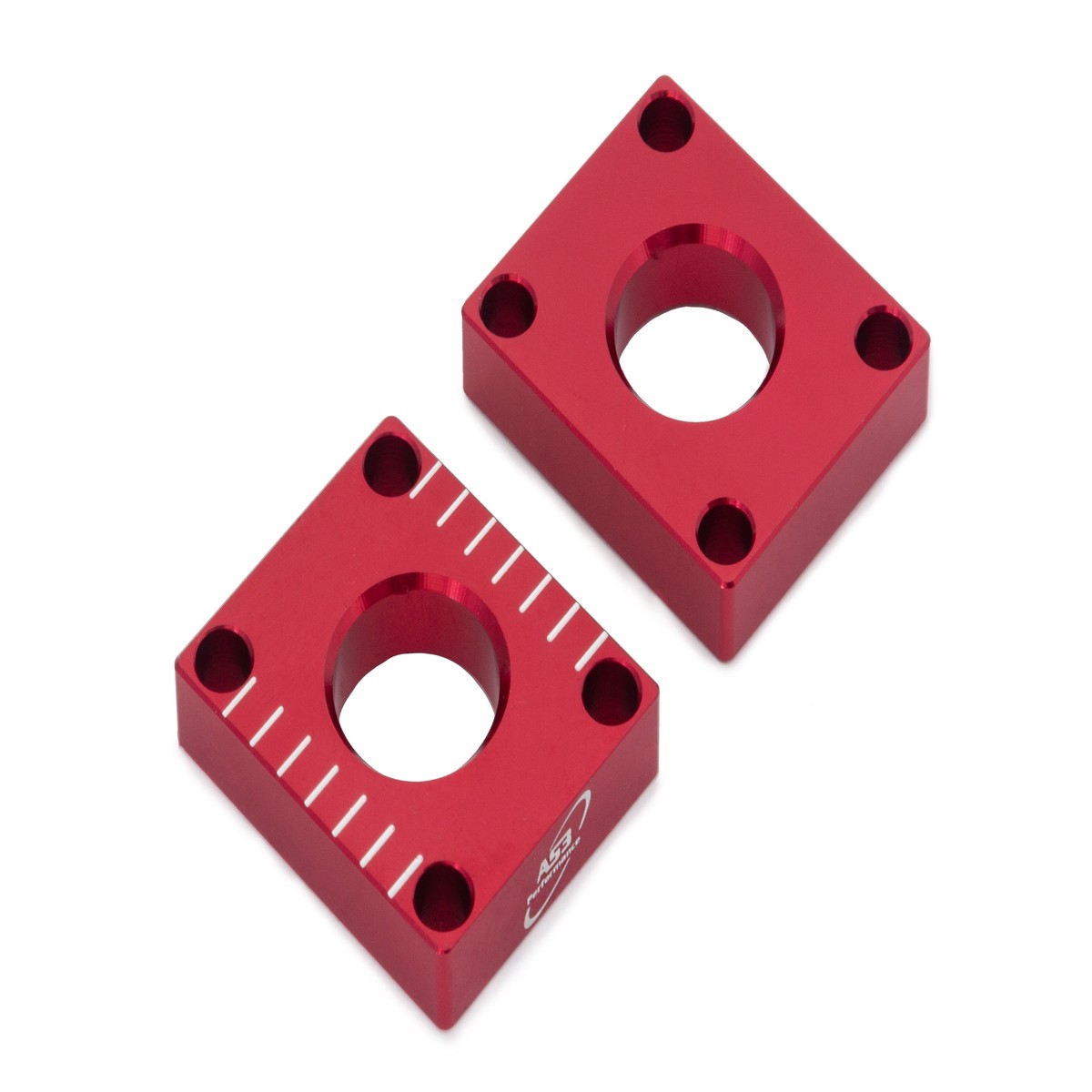 HONDA CRF 250 L 2012-2020 CRF 250 L RALLY 2017-2020 CRF 300 L 2021-2024 AS3 CHAIN ADJUSTERS REAR AXLE BLOCKS RED
