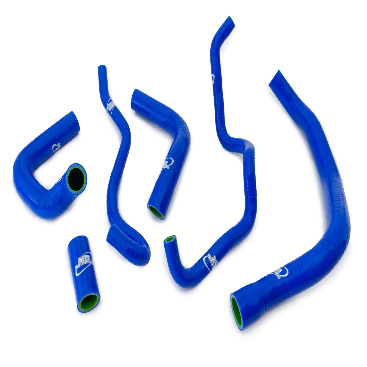 KAWASAKI ZX10R 2004-2005 AS3 PERFORMANCE SILICONE RADIATOR HOSES BLUE