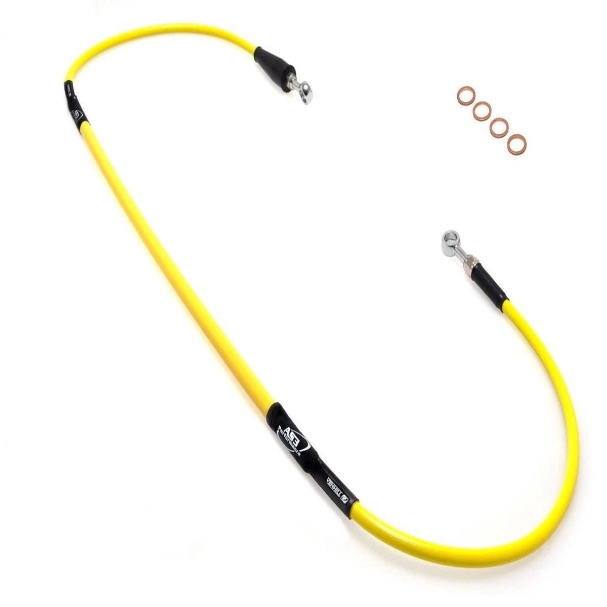 SUZUKI RMX 450 Z 2010-2019 AS3 VENHILL FRONT BRAKE LINE HOSE YELLOW