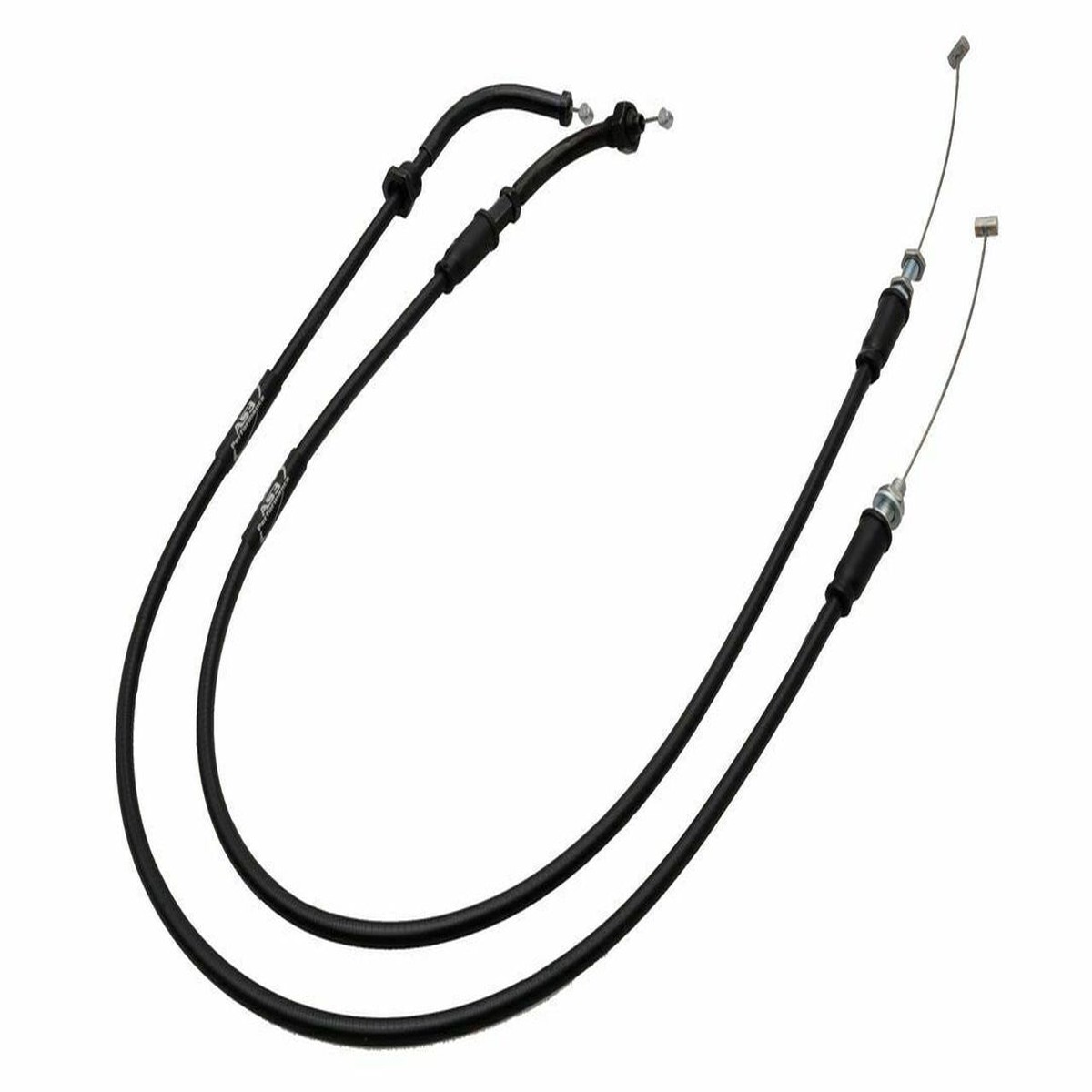 HONDA CB 500 1997-2003 AS3 VENHILL FEATHERLIGHT THROTTLE CABLES BLACK