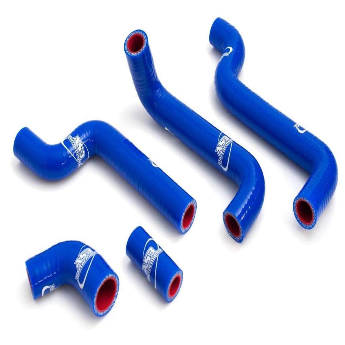 APRILIA RS 125 2005-2012 AS3 PERFORMANCE SILICONE RADIATOR HOSES BLUE