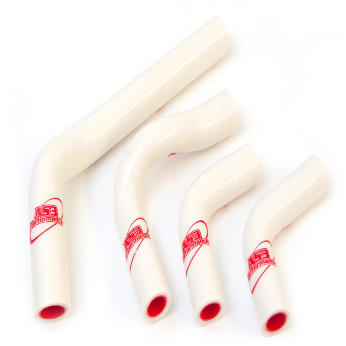 HONDA CRF 250 R 2004-2009 CRF 250 X 2004-2017 AS3 PERFORMANCE SILICONE RADIATOR HOSES WHITE