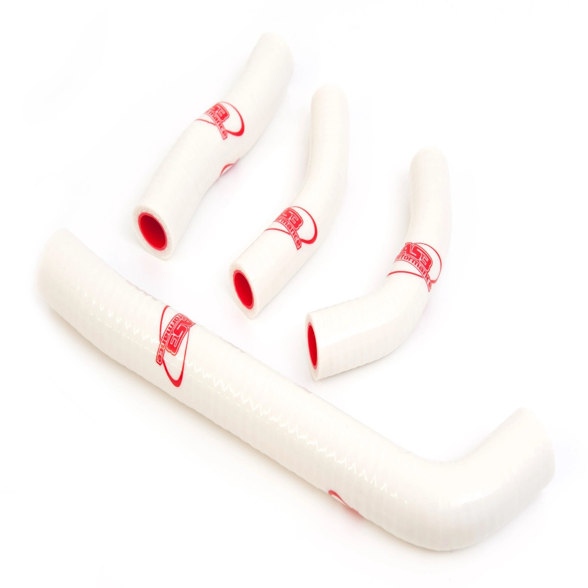 HONDA CRF 250 R 2010-2013 AS3 PERFORMANCE SILICONE RADIATOR HOSES WHITE
