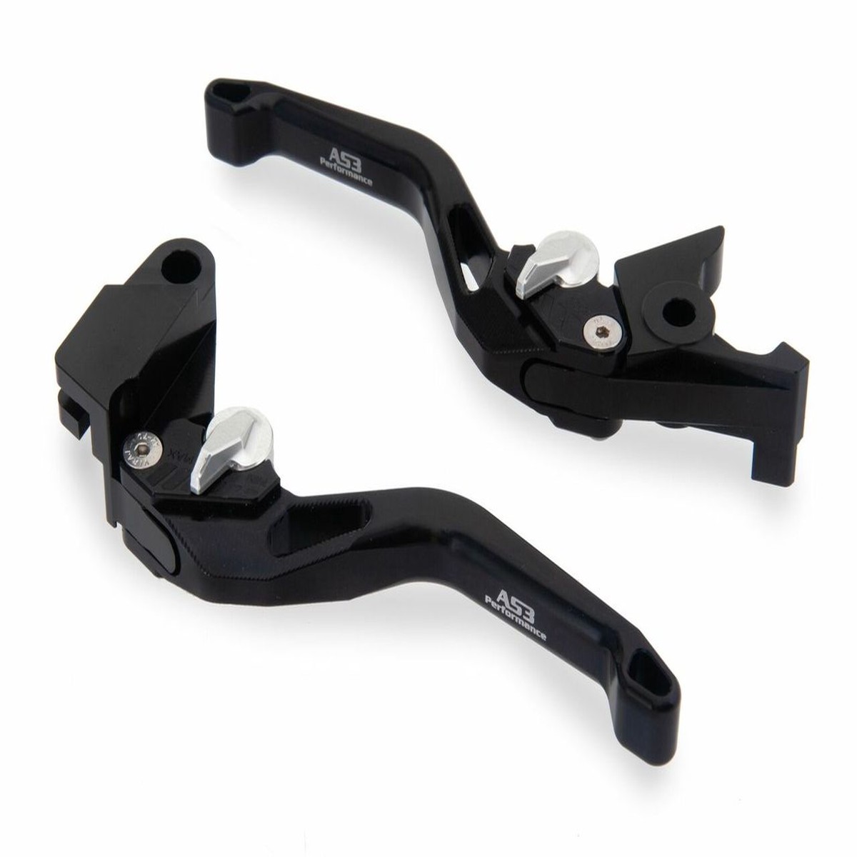KAWASAKI KLE 650 VERSYS 2006-2008 AS3 ADJUSTABLE FRONT BRAKE CLUTCH LEVERS SHORT BLACK