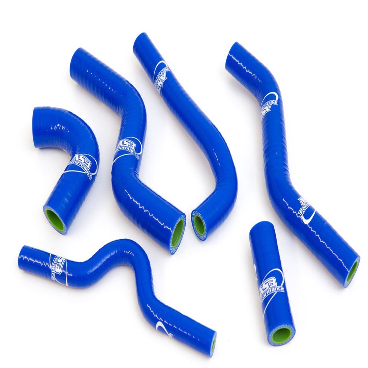 KAWASAKI KX 250 F 2007-2008 AS3 PERFORMANCE SILICONE RADIATOR HOSES BLUE