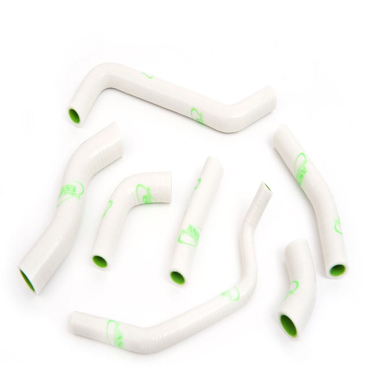 KAWASAKI KX 450 F 2009-2015 AS3 PERFORMANCE SILICONE RADIATOR HOSES WHITE
