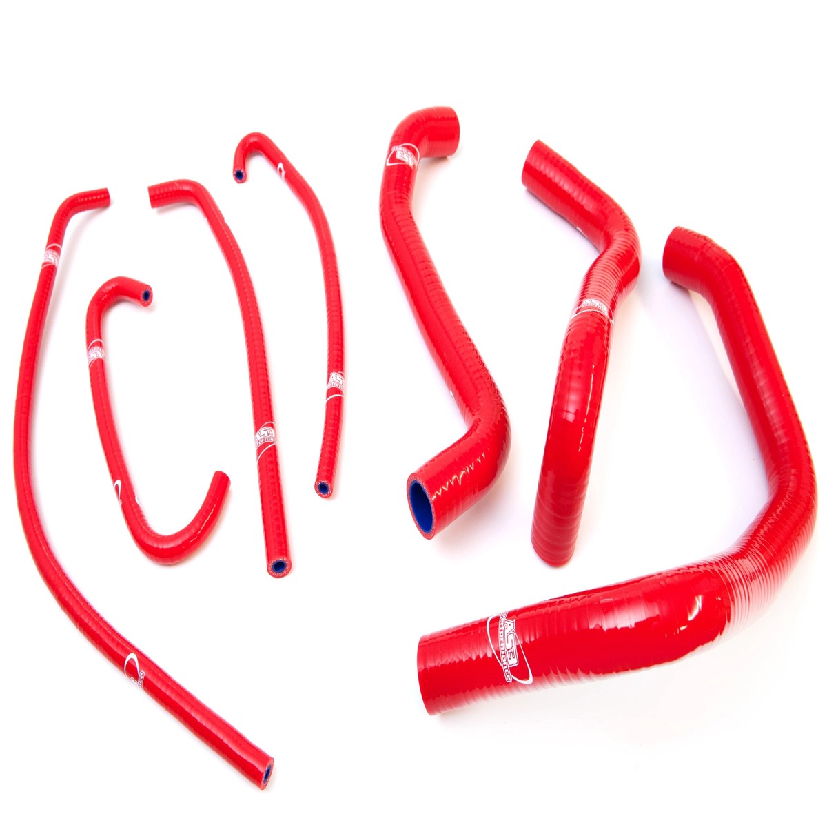 SUZUKI GSXR 1000 2009-2016 AS3 PERFORMANCE SILICONE RADIATOR HOSES RED